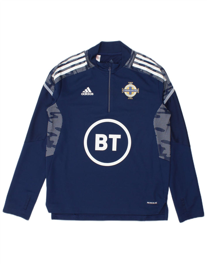 Adidas Boys Graphic Top Long Sleeve 11-12 Years Navy Blue