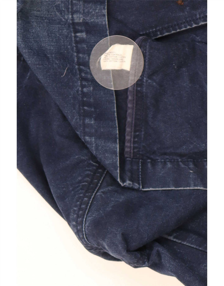 Gap Mens 3 Button Denim Blazer Jacket UK 38 Medium Navy Blue Cotton