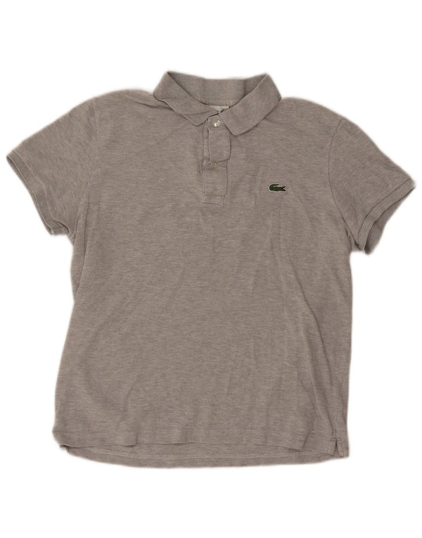 Lacoste Mens Slim Fit Polo Shirt Size 4 Medium Grey Cotton