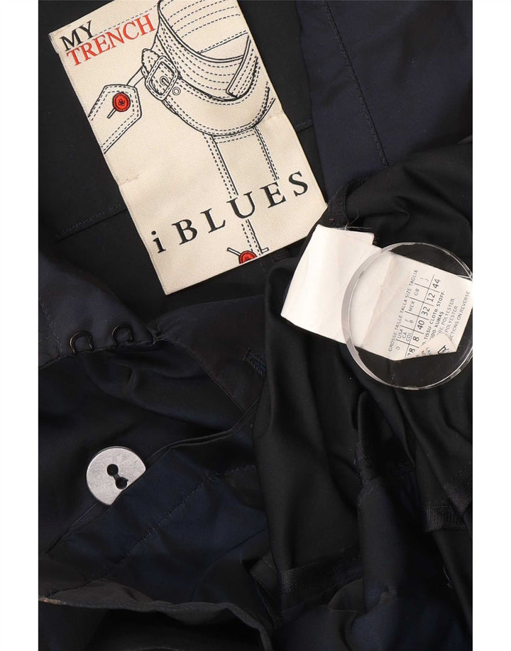 i Blues Womens Short Double Breasted Pea Coat UK 12 Medium Navy Blue