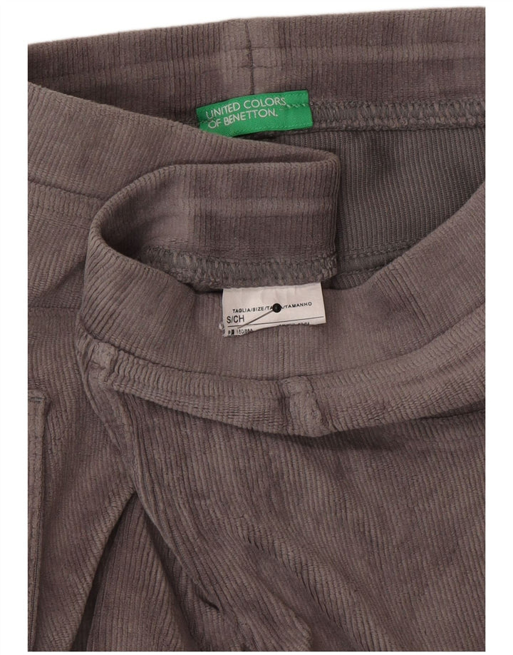 Benetton Womens Leggings UK 10 Small  Grey Cotton