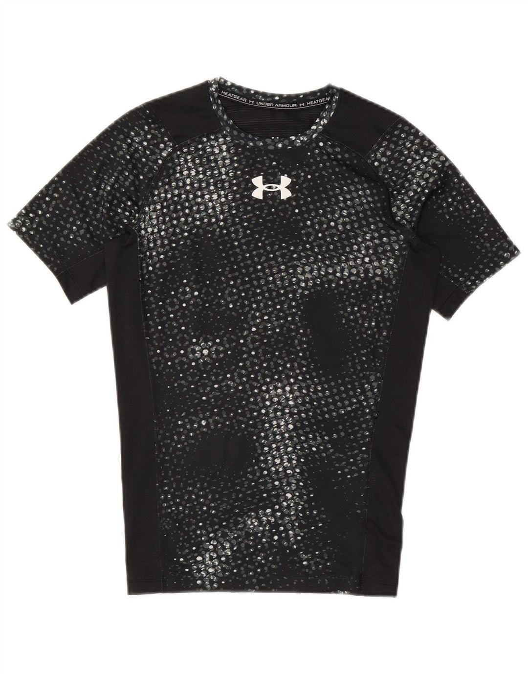 Under Armour Womens Graphic T-Shirt Top UK 12 Medium Black Polyester