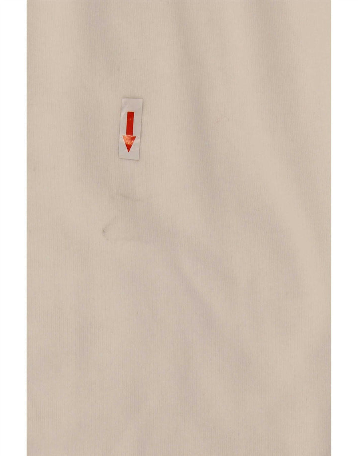 Champion Mens Zip Hoodie Sweater 2XL White Cotton