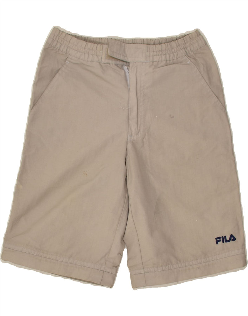 FILA Boys Chino Shorts 9-10 Years W26 Grey Nylon | Vintage Fila | Thrift | Second-Hand Fila | Used Clothing | Messina Hembry 