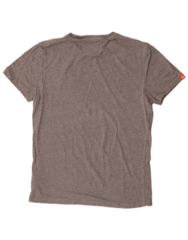 Superdry Mens T-Shirt Top Small Grey Cotton