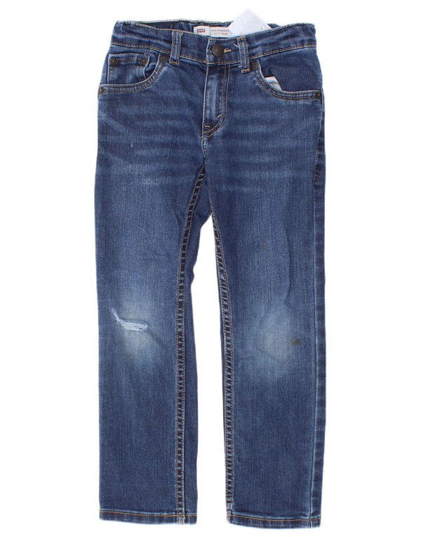 Levi's Boys Straight Jeans 5-6 Years W22 L20 Blue Cotton