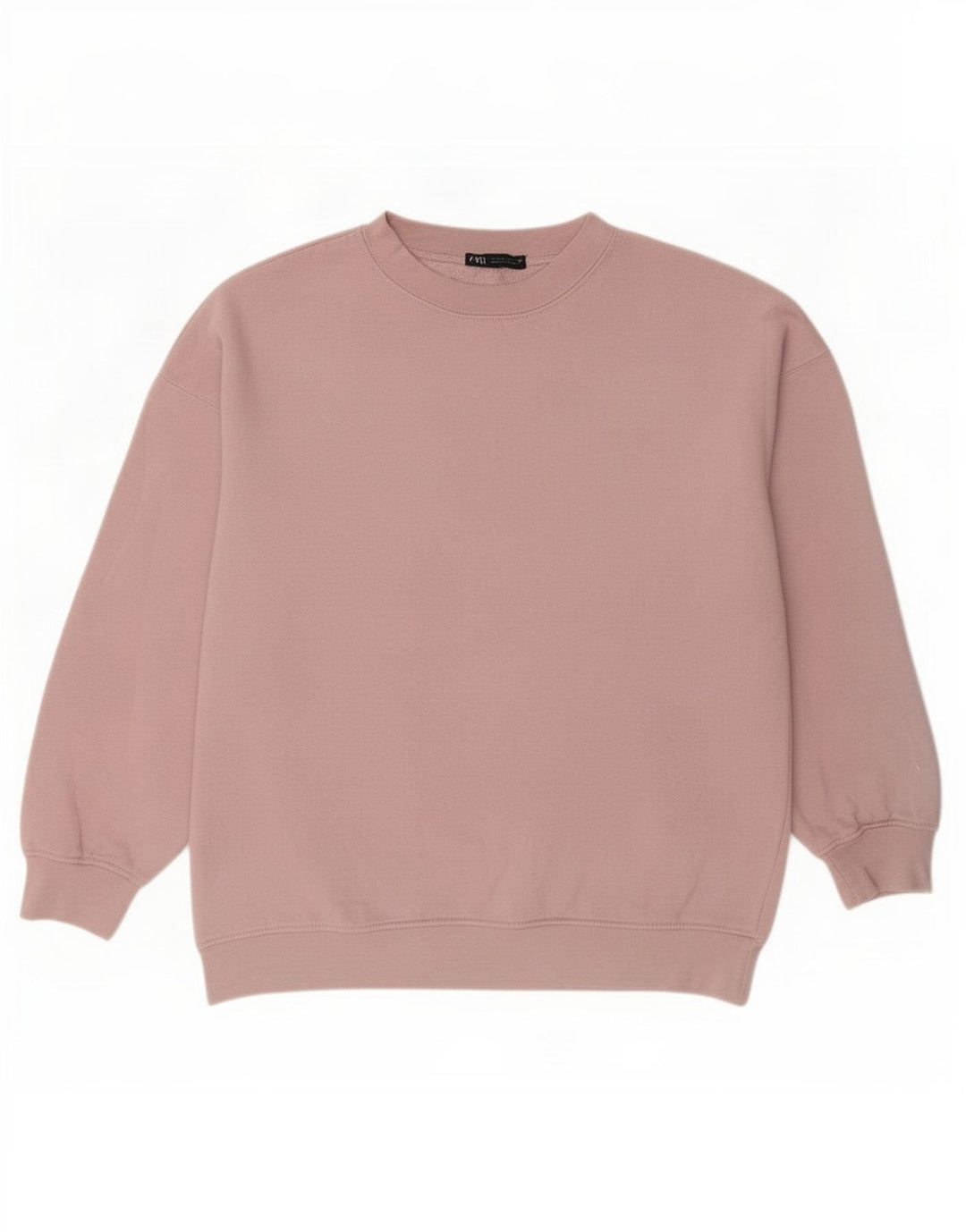Zara Womens Oversized Sweatshirt Jumper UK 10 Small Pink