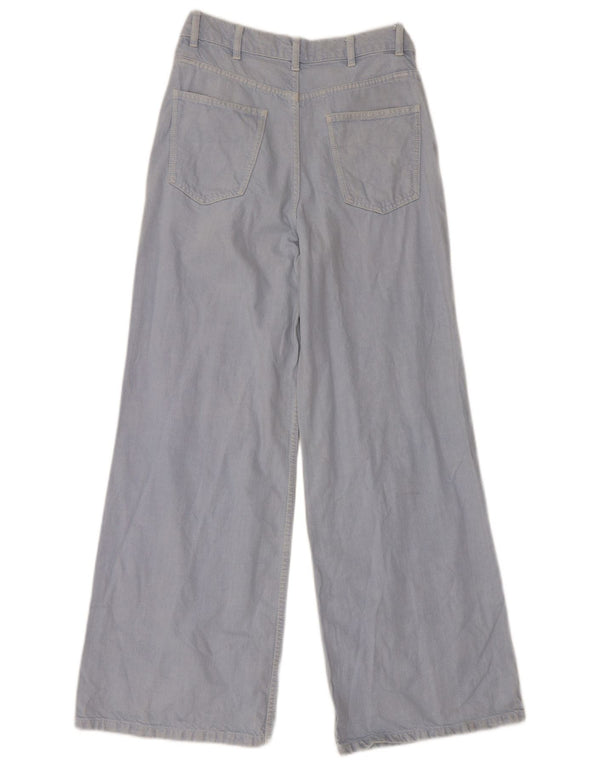 Zara Womens High Waist Wide Leg Jeans EU 40 Medium W30 L30 Blue