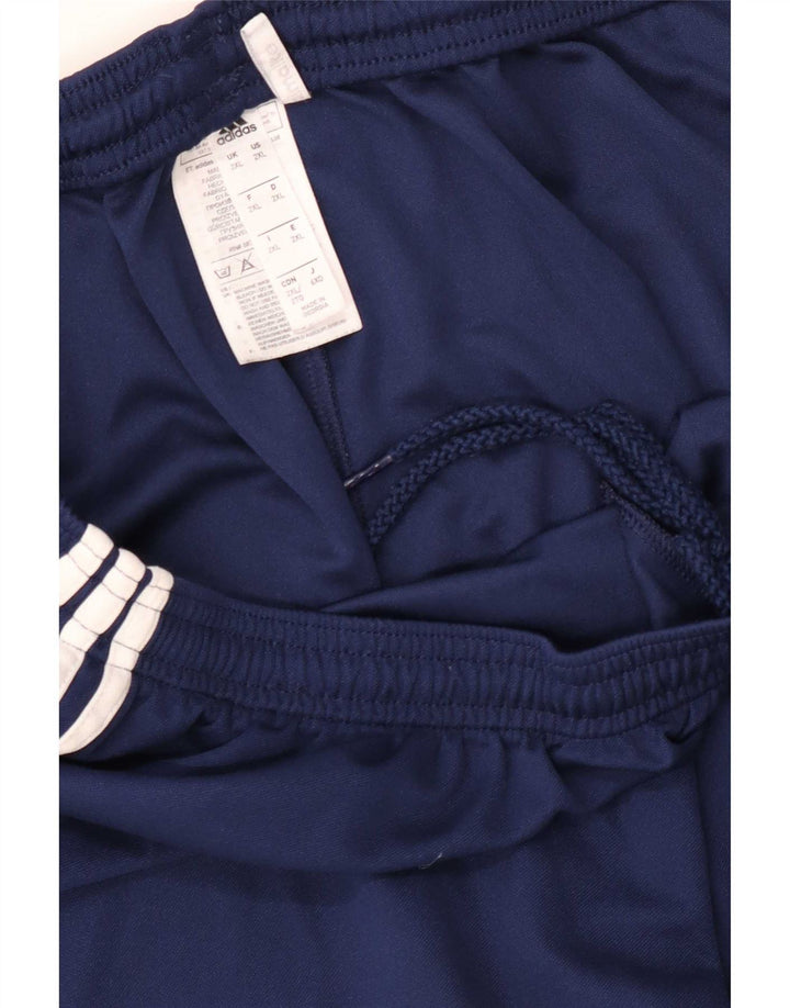 Adidas Mens Climalite Sport Shorts 2XL Navy Blue Polyester