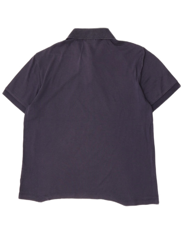 Lacoste Mens Regular Fit Polo Shirt Size 5 Large Navy Blue Cotton