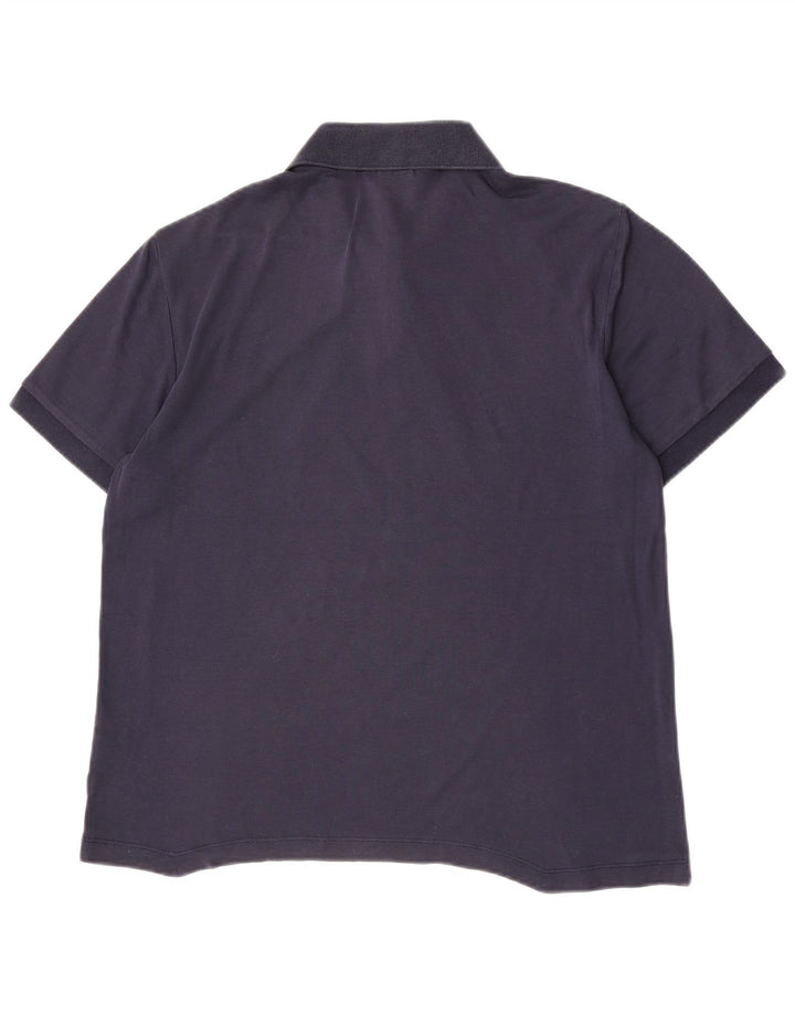 Lacoste Mens Regular Fit Polo Shirt Size 5 Large Navy Blue Cotton