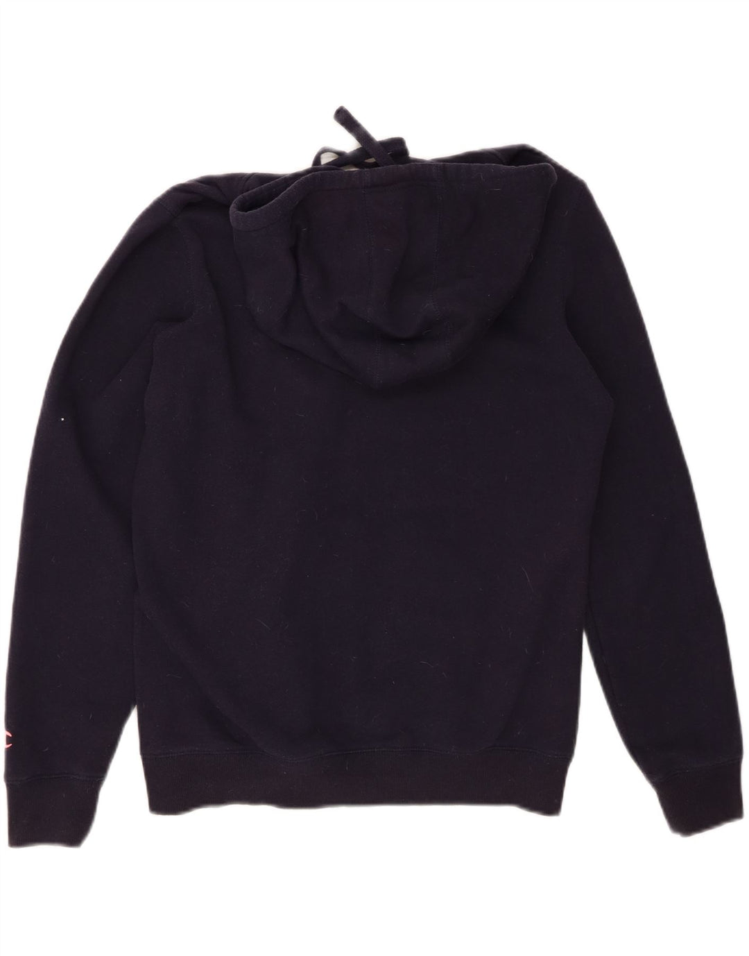 CHAMPION Womens Rochester Oversized Hoodie Jumper UK 14 Medium Navy Blue Vintage Champion and Second-Hand Champion from Messina Hembry 