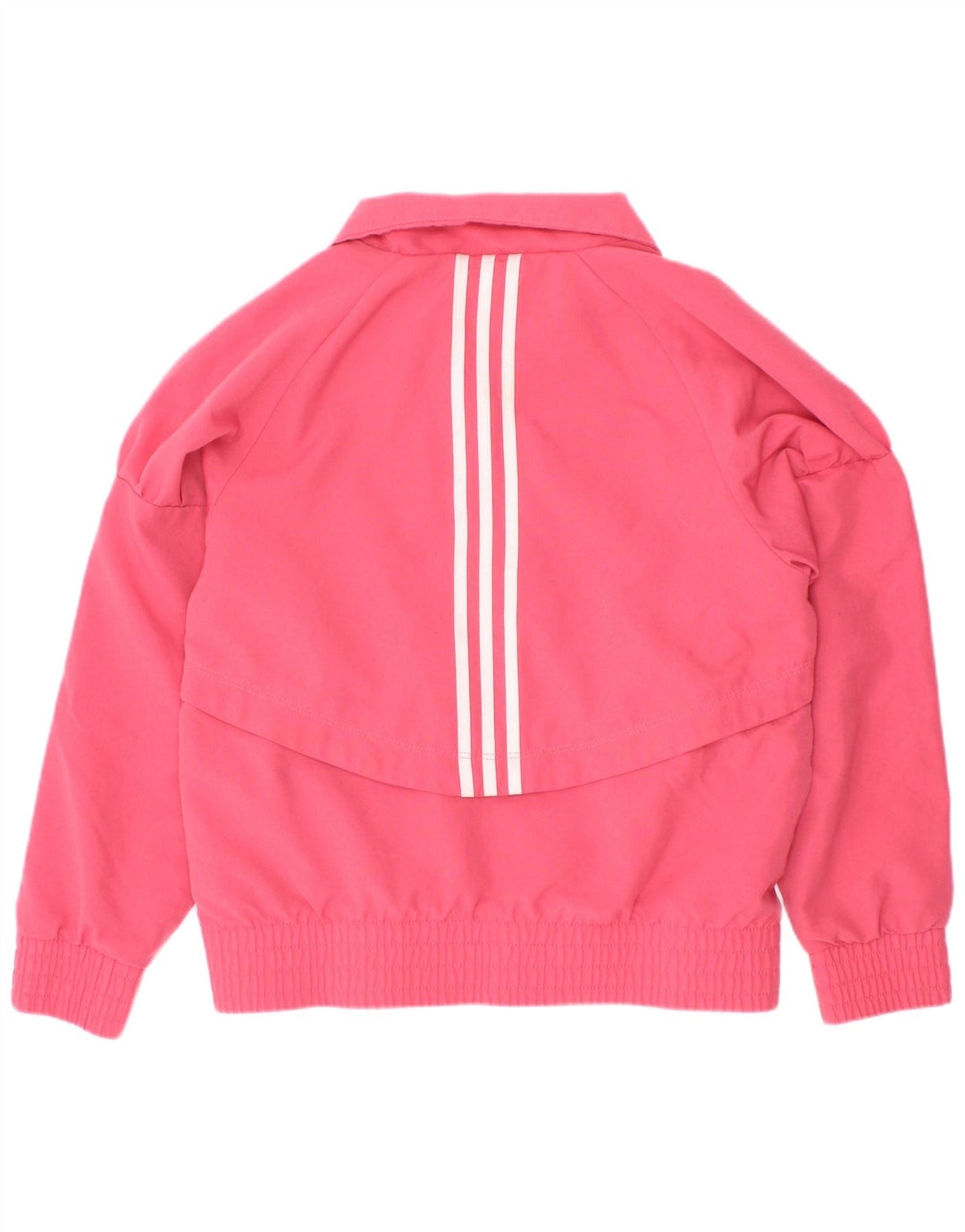 Adidas Girls Tracksuit Top Jacket 5-6 Years Pink Polyester