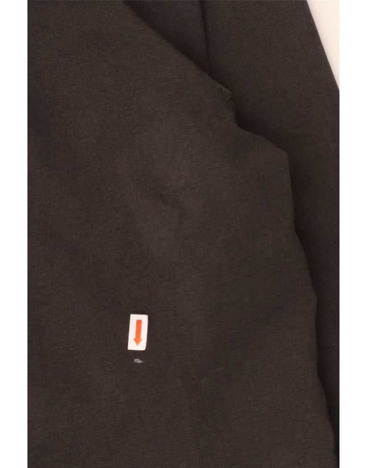 THE NORTH FACE Womens Hooded Rain Jacket UK 14 Medium Grey Polyester