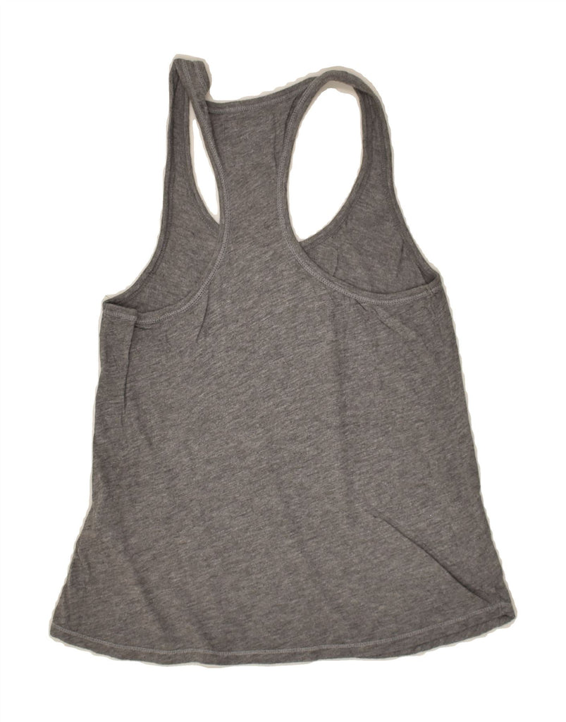 HOLLISTER Womens Vest Top UK 4 XS Grey Cotton | Vintage Hollister | Thrift | Second-Hand Hollister | Used Clothing | Messina Hembry 