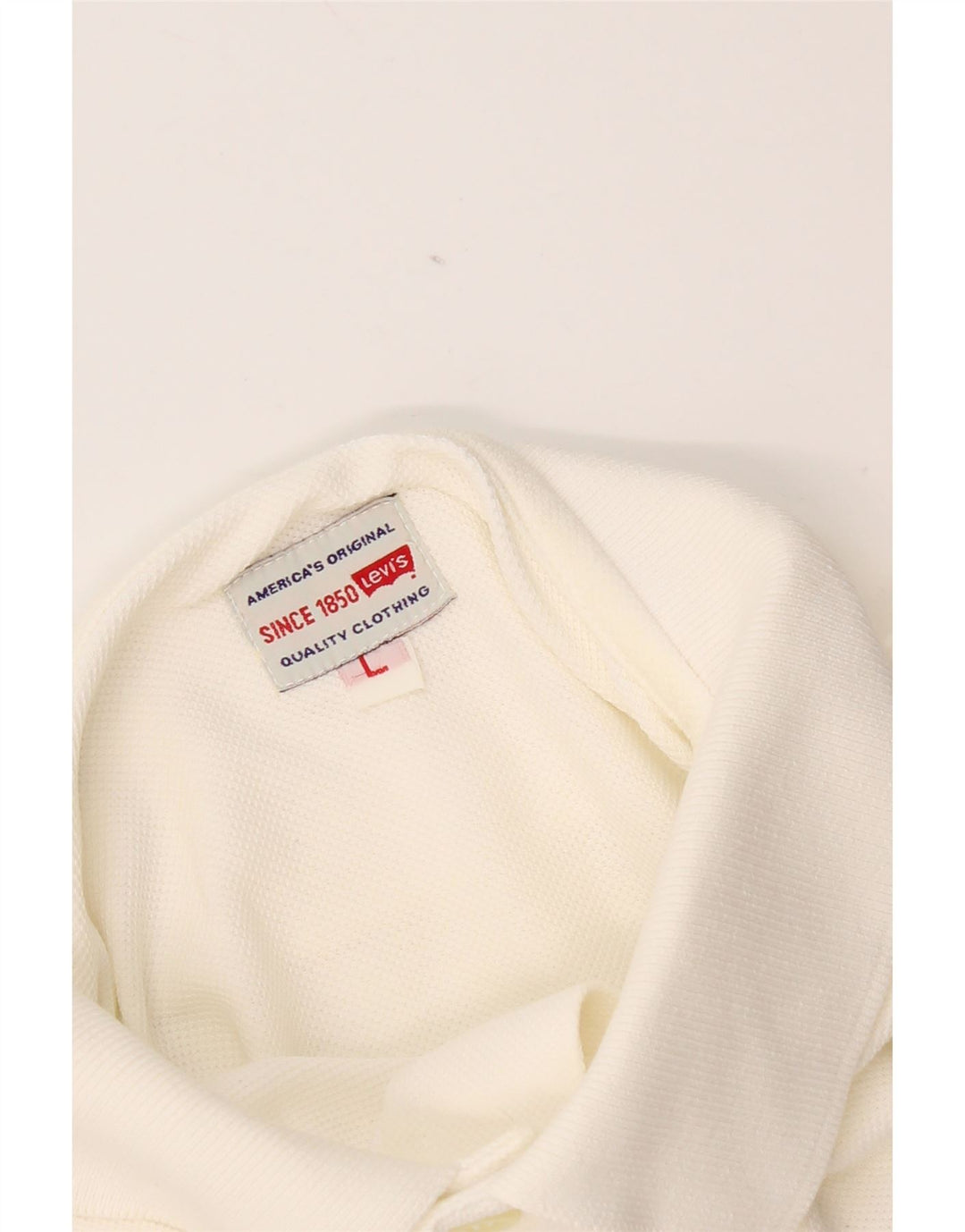 Levi's Mens Polo Shirt Large White