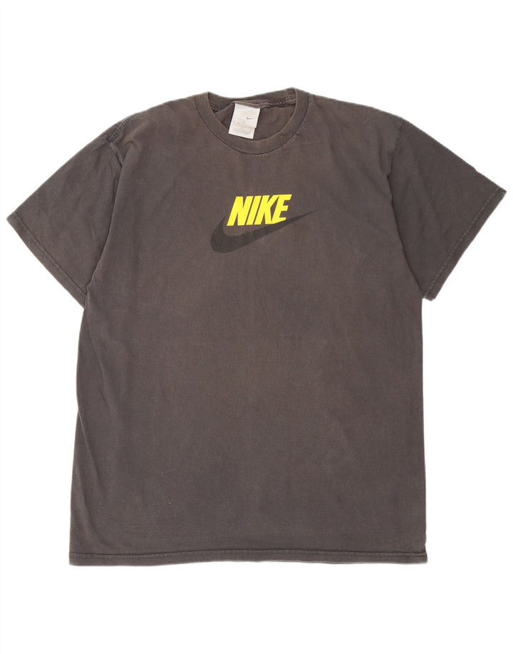 Nike Mens Graphic T-Shirt Top Large Grey Cotton