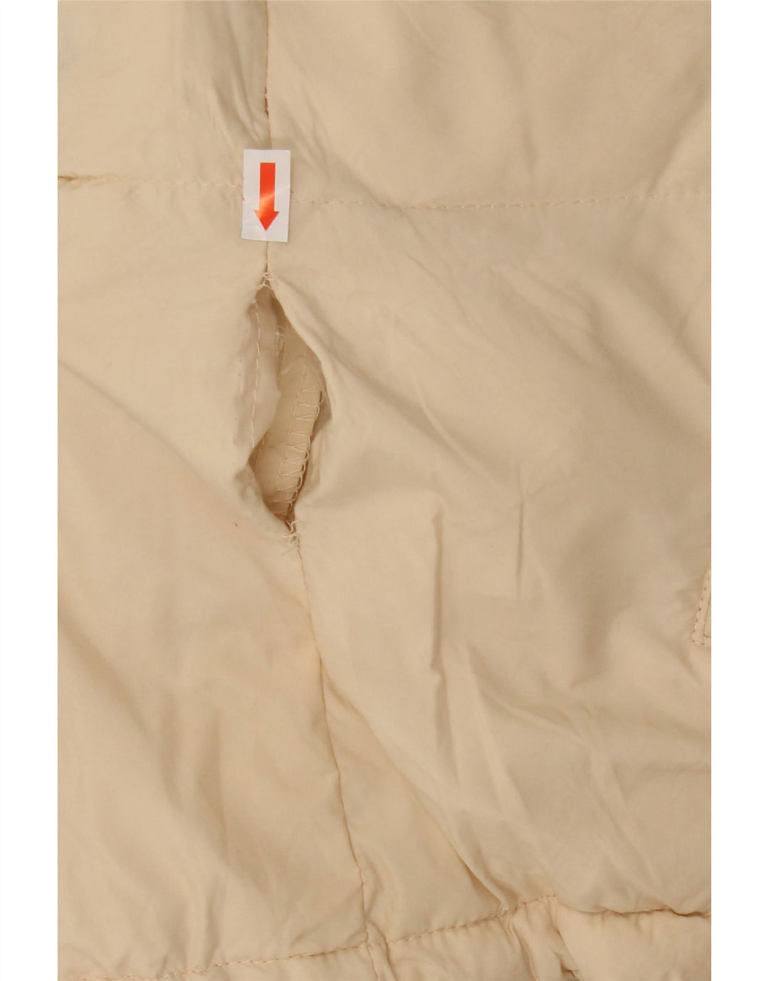 ZARA Mens Padded Jacket UK 36 Small Beige Nylon