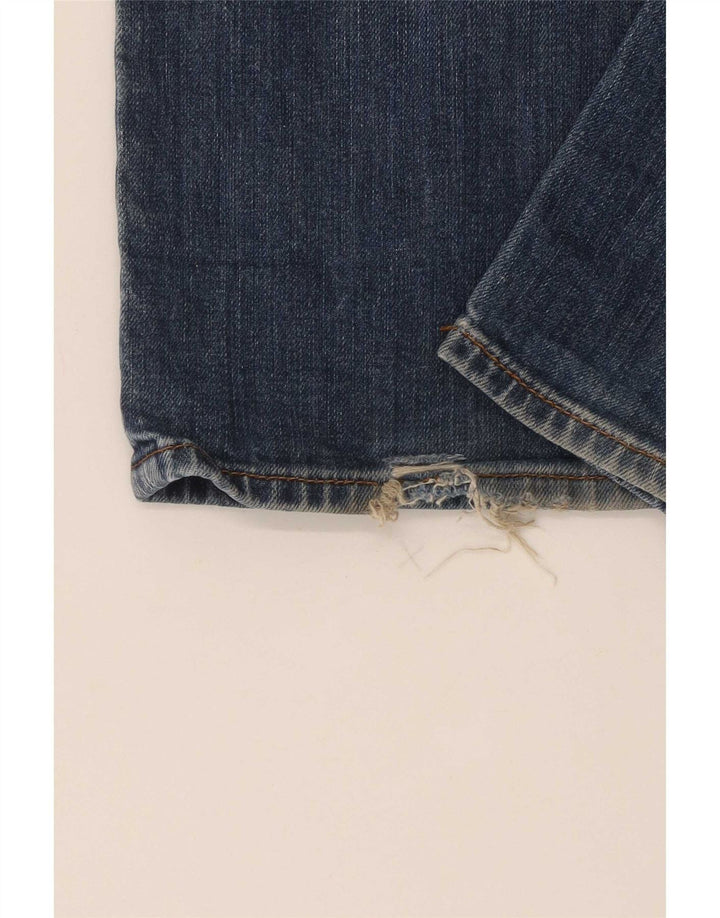 Armani Womens Straight Jeans W36 L30 Blue Cotton