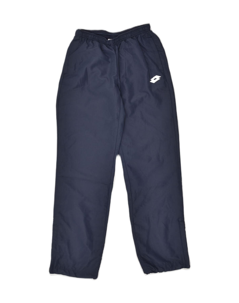 LOTTO Boys Tracksuit Trousers 11-12 Years Medium  Navy Blue Polyester | Vintage Lotto | Thrift | Second-Hand Lotto | Used Clothing | Messina Hembry 