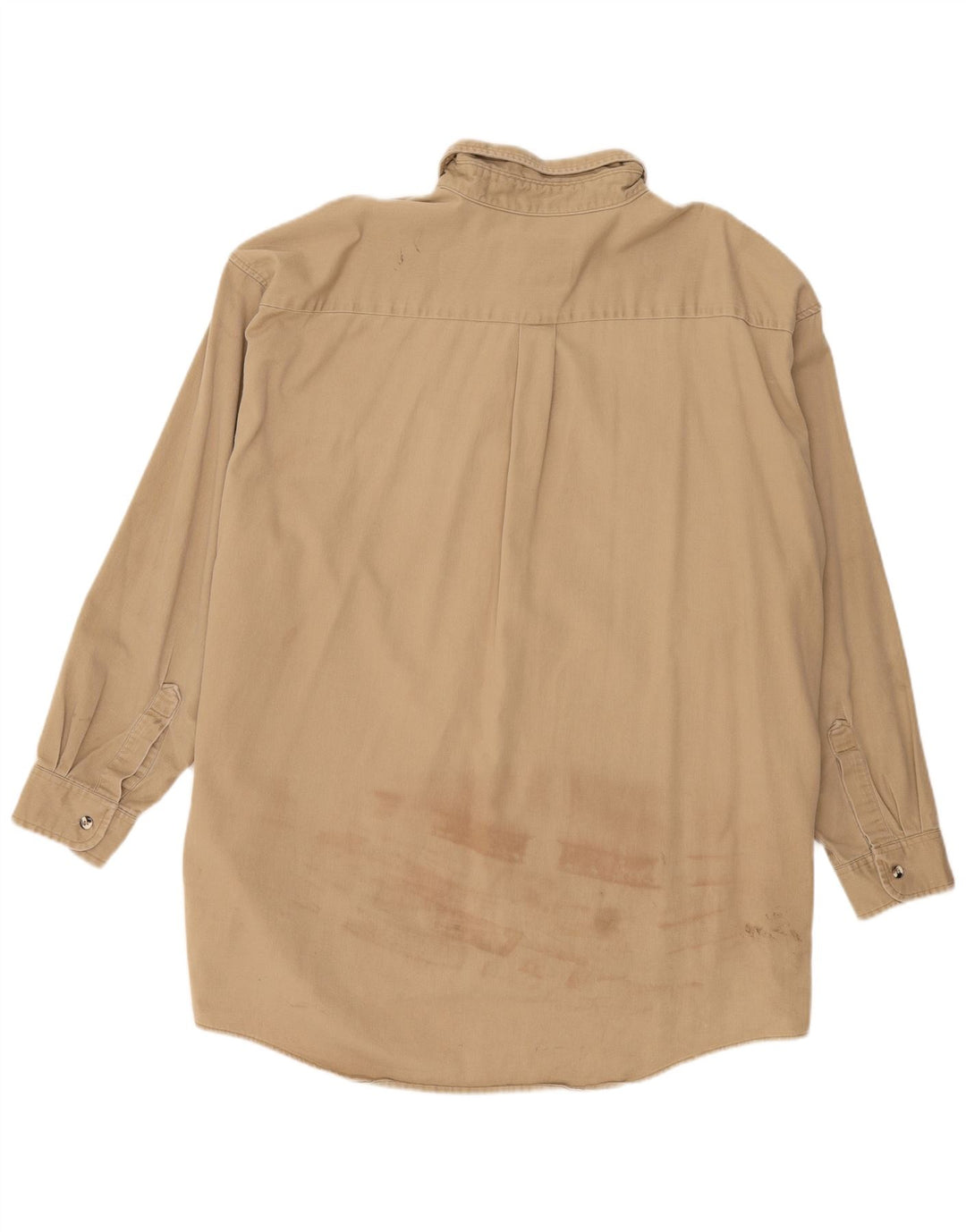 Wrangler Mens Tall Shirt 3XL Beige Cotton