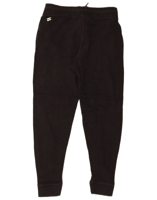 Superdry Mens Graphic Tracksuit Trousers Joggers Small Black Cotton