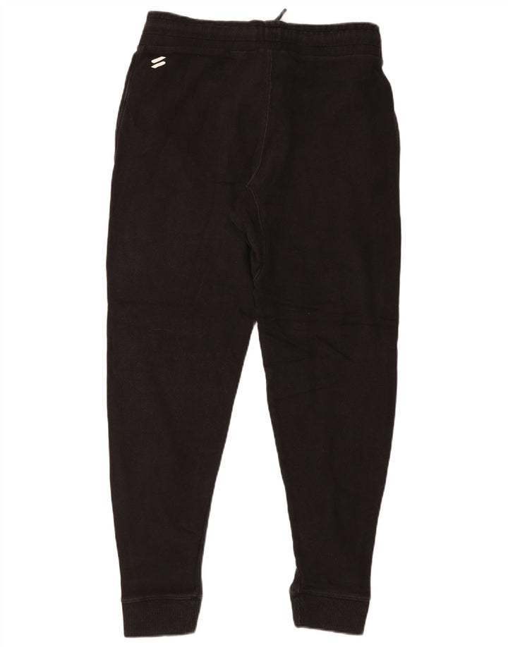 Superdry Mens Graphic Tracksuit Trousers Joggers Small Black Cotton