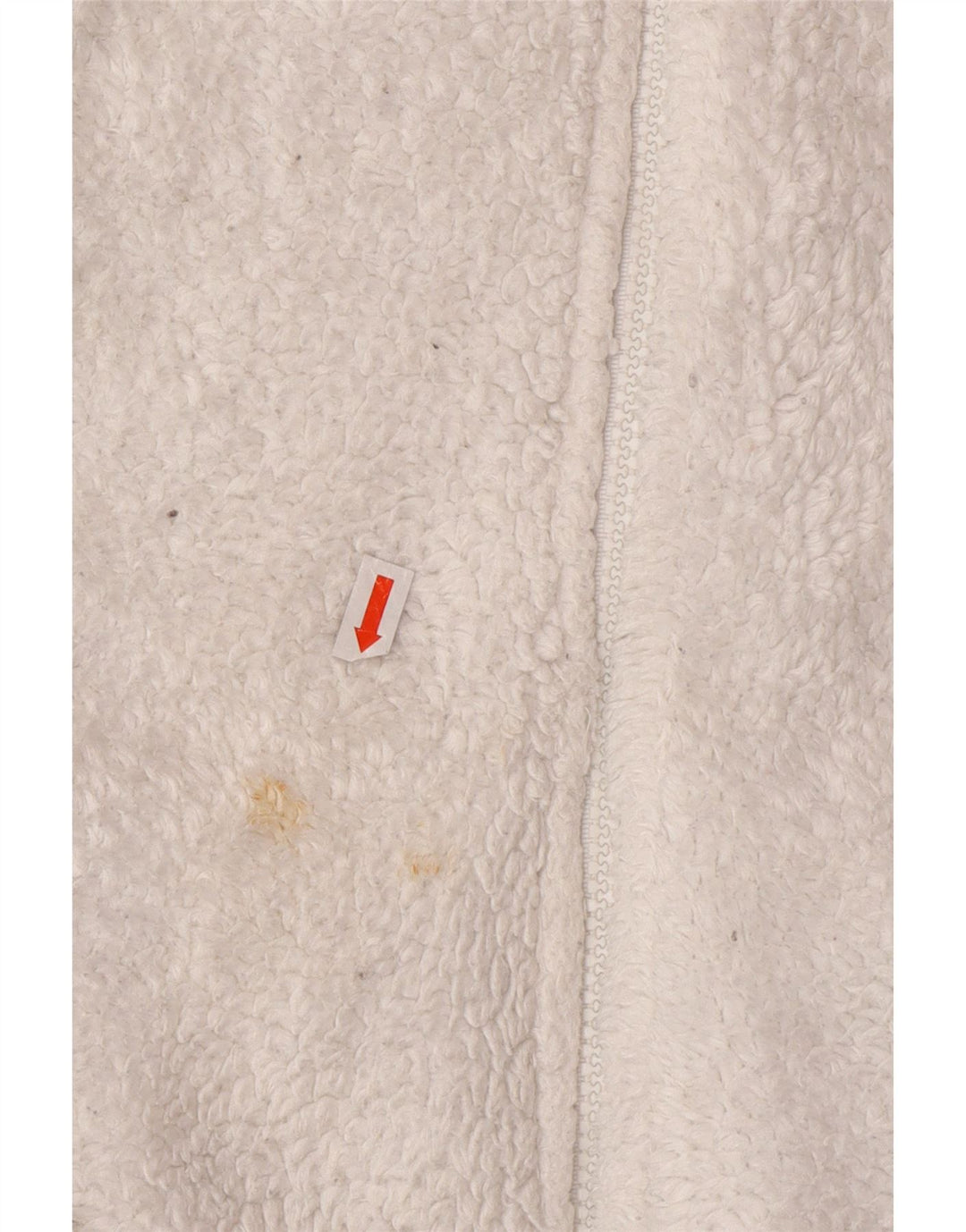 FILA Womens Fleece Jacket UK 12 Medium White Polyester