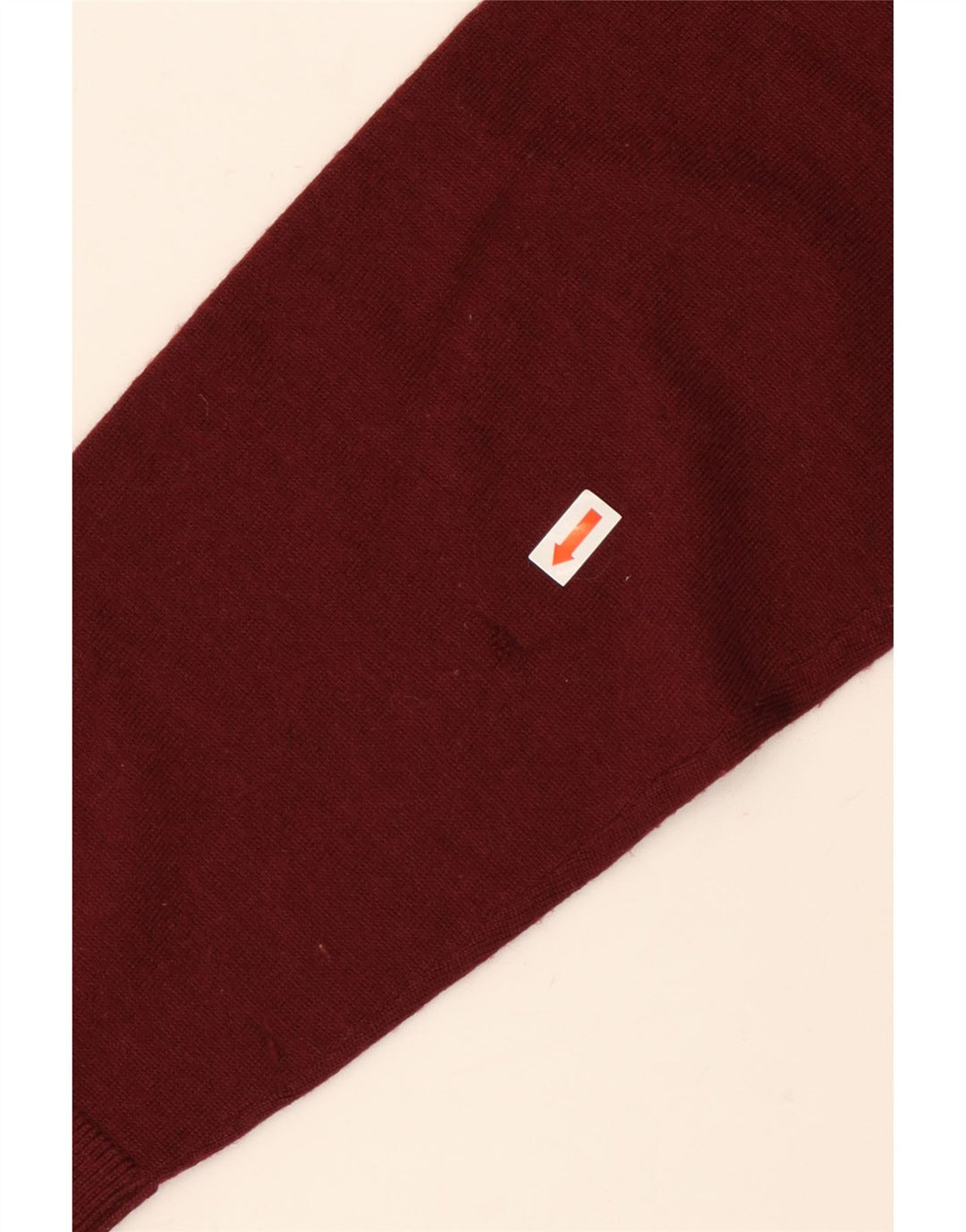 MICHAEL KORS Mens Crew Neck Jumper Sweater Large Burgundy Wool