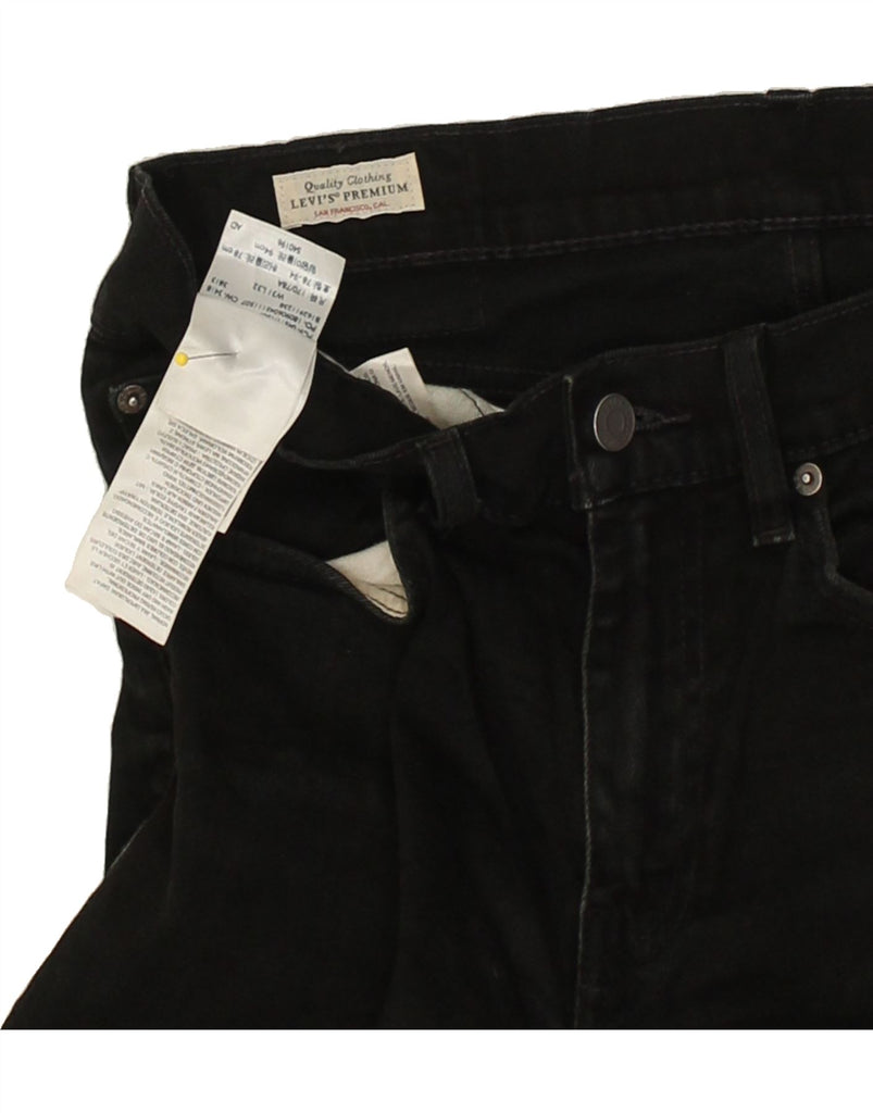 LEVI'S Mens Slim Jeans W31 L32  Black Cotton | Vintage Levi's | Thrift | Second-Hand Levi's | Used Clothing | Messina Hembry 