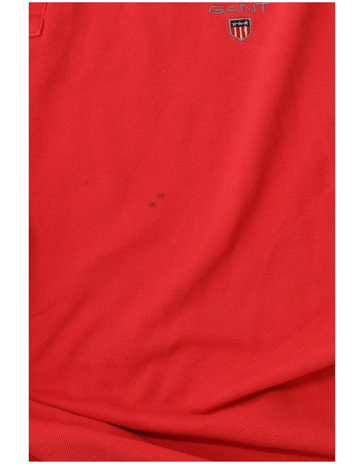 GANT Mens Regular Polo Shirt 4XL Red Cotton