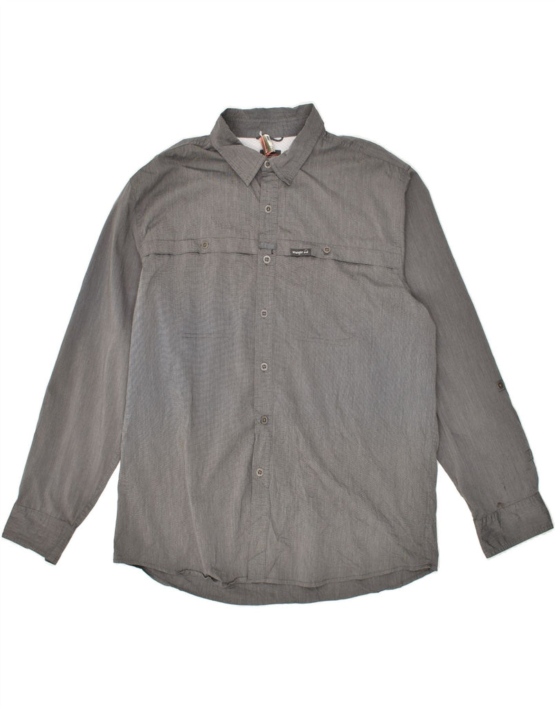 WRANGLER Mens Shirt XL Grey Cotton Vintage Wrangler and Second-Hand Wrangler from Messina Hembry 