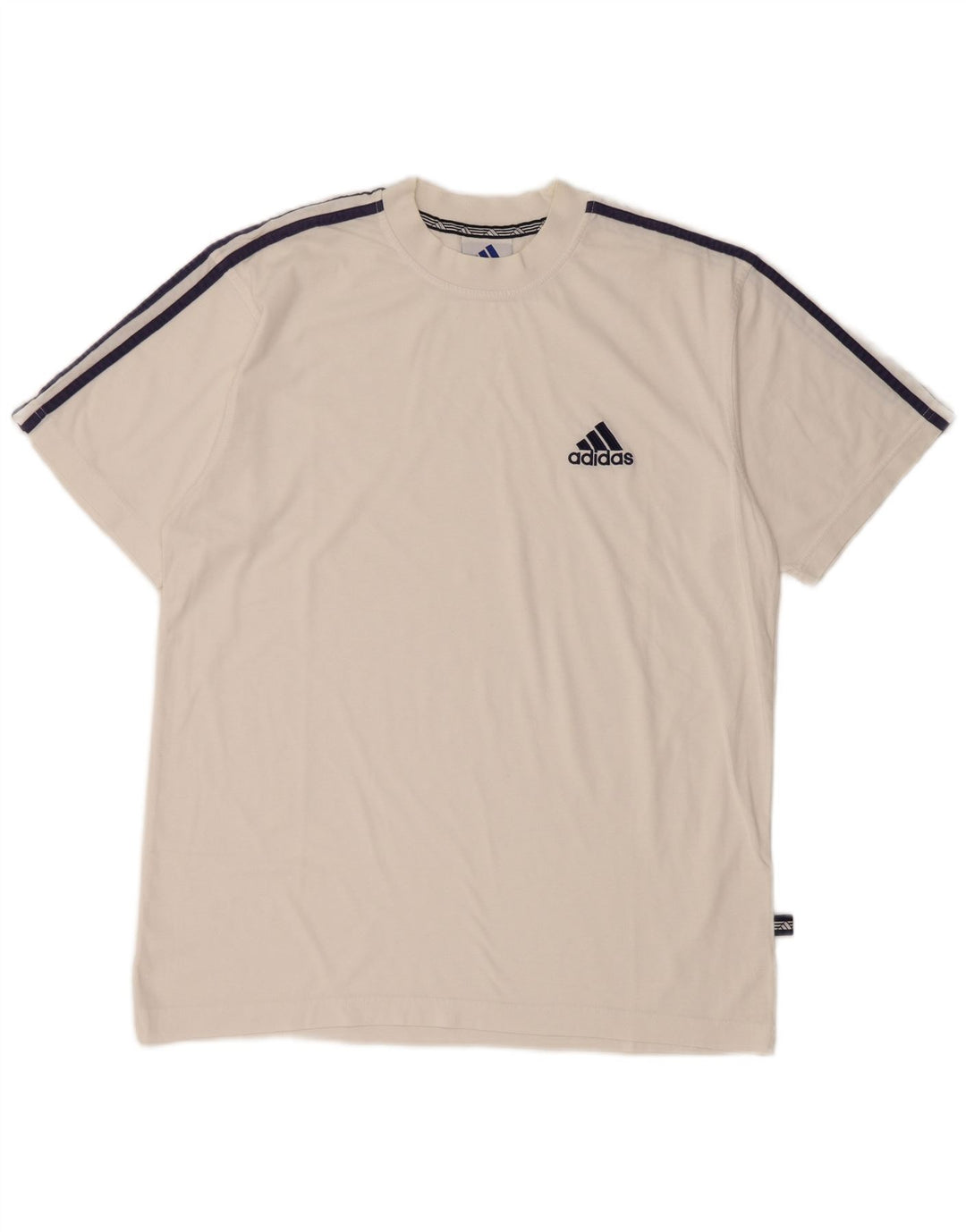 Adidas Boys T-Shirt Top 15-16 Years White Cotton