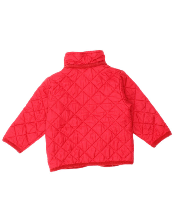 Benetton Baby Boys Quilted Jacket 6-9 Months Red Polyamide