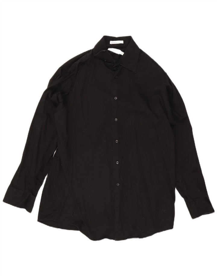 Calvin Klein Mens Shirt Size 16 Large Black Cotton