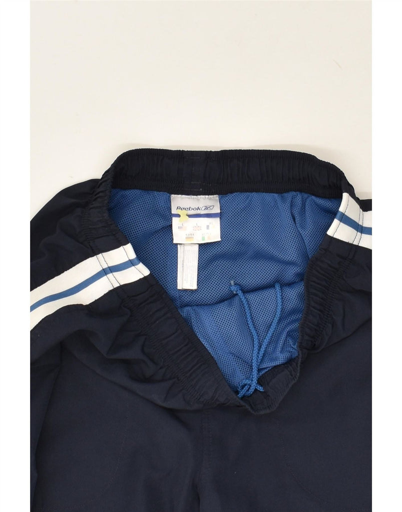 REEBOK Mens Tracksuit Trousers Large Navy Blue Polyester Vintage Reebok and Second-Hand Reebok from Messina Hembry 