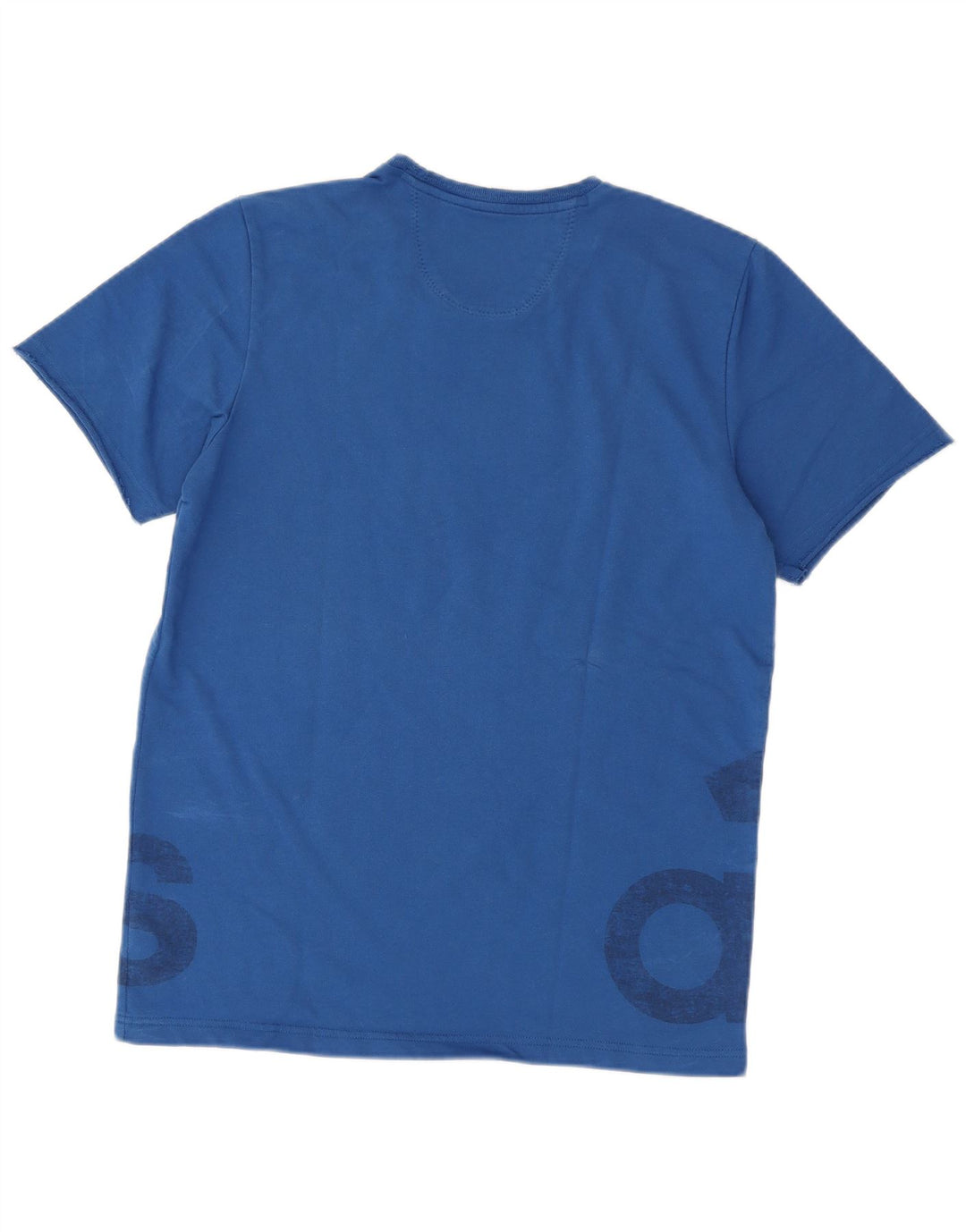 Adidas Mens Graphic T-Shirt Top Large Blue Cotton