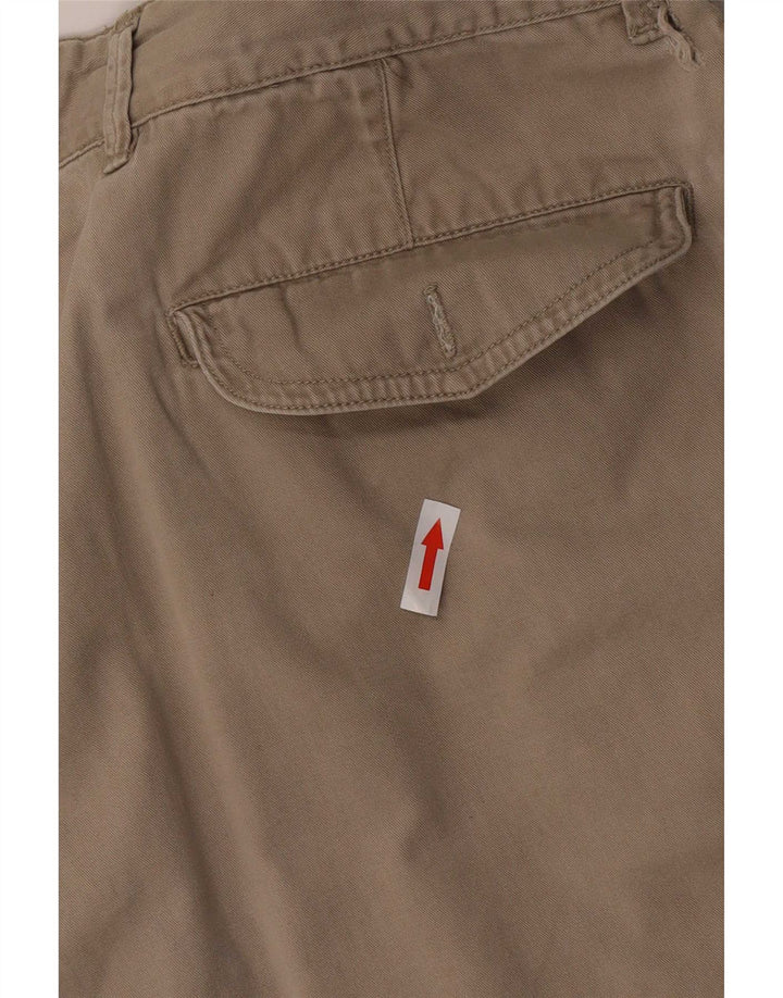 Gap Mens Pegged Chino Shorts W34 Large Beige Cotton