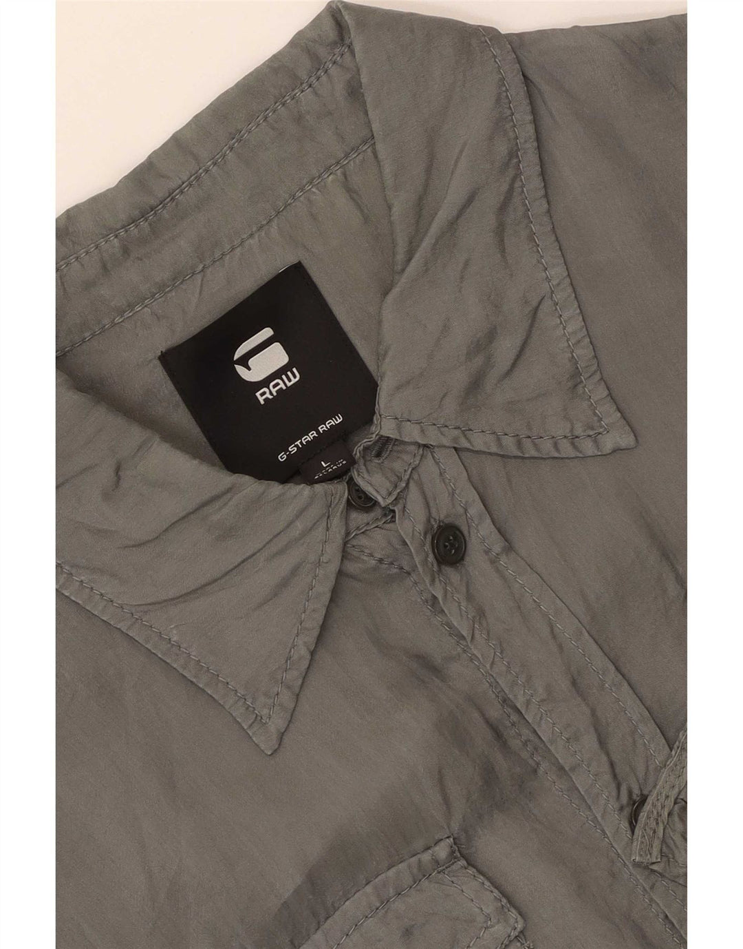 G-Star Mens Shirt Large Grey