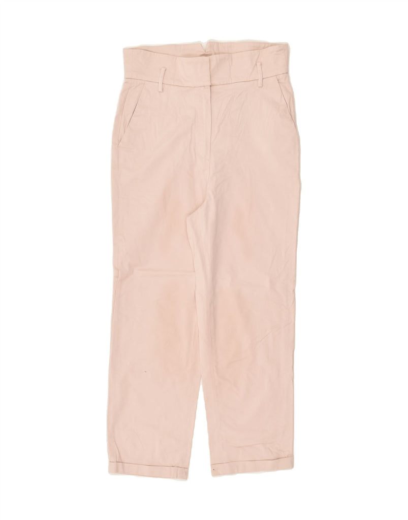MASSIMO DUTTI Womens Straight Chino Trousers EU 36 Small W26 L22 Pink | Vintage Massimo Dutti | Thrift | Second-Hand Massimo Dutti | Used Clothing | Messina Hembry 