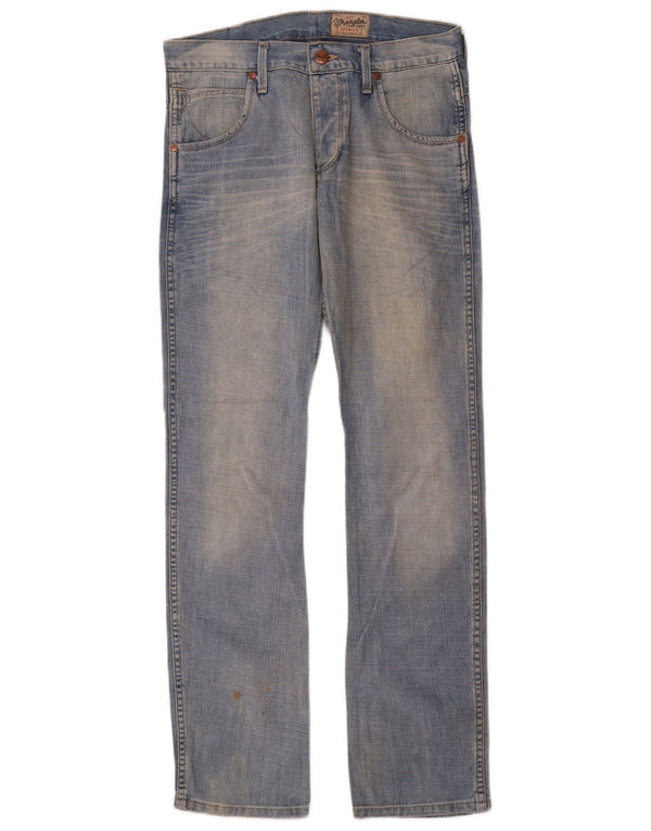 Wrangler Mens Spencer Straight Jeans W32 L34 Blue Cotton