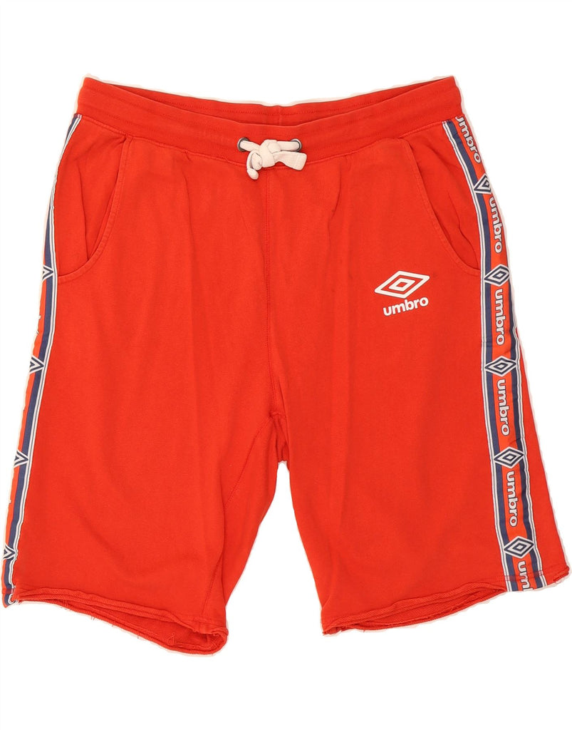 UMBRO Mens Graphic Sport Shorts 2XL  Red Cotton Vintage Umbro and Second-Hand Umbro from Messina Hembry 