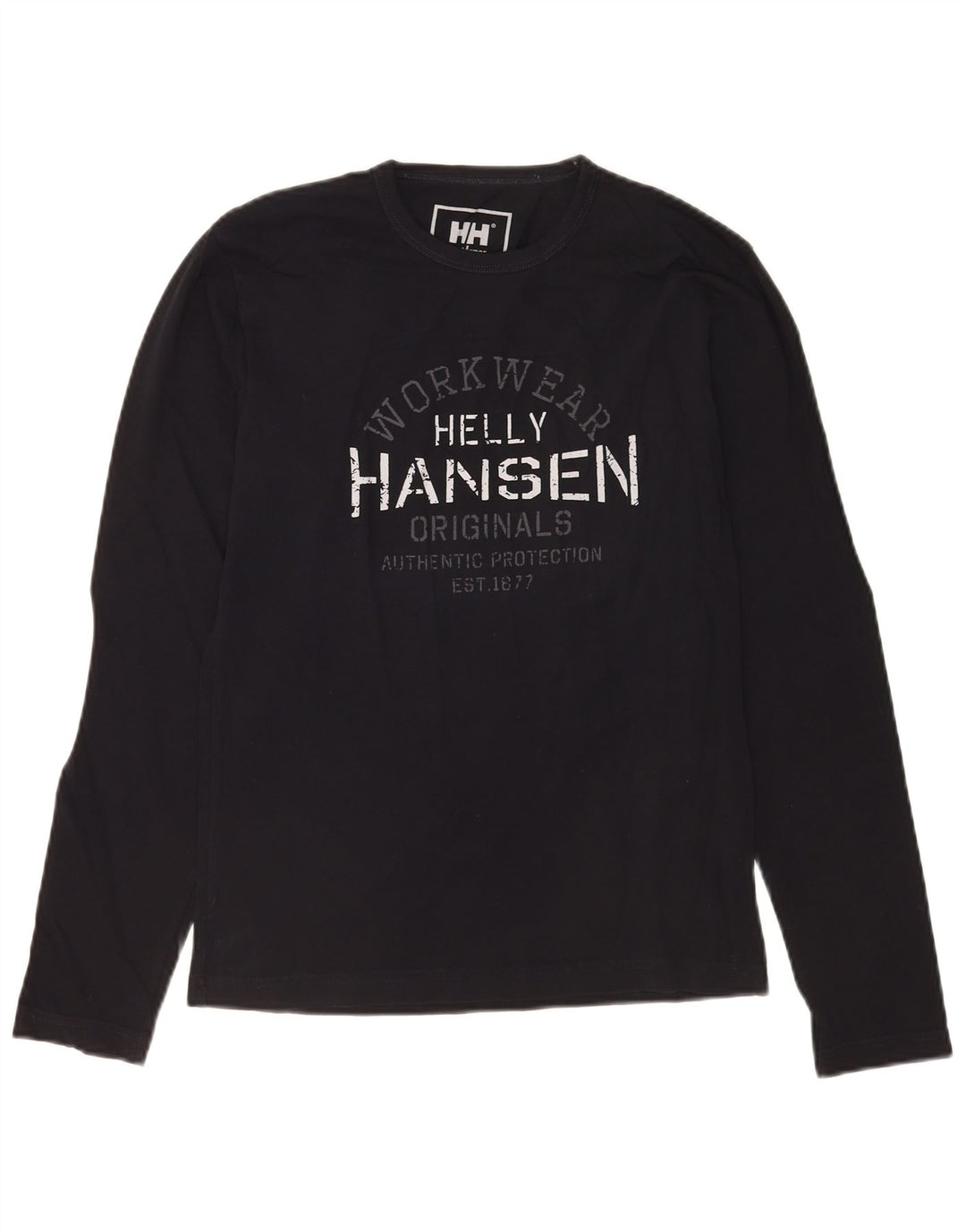 Helly Hansen Mens Graphic Top Long Sleeve Small Black