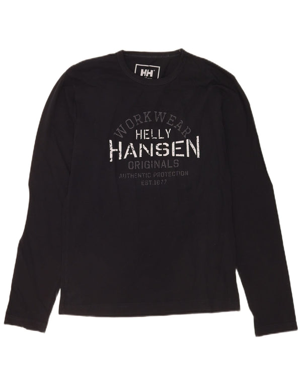 Helly Hansen Mens Graphic Top Long Sleeve Small Black