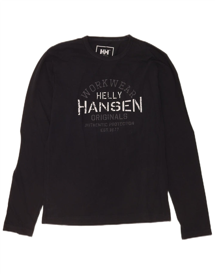 Helly Hansen Mens Graphic Top Long Sleeve Small Black