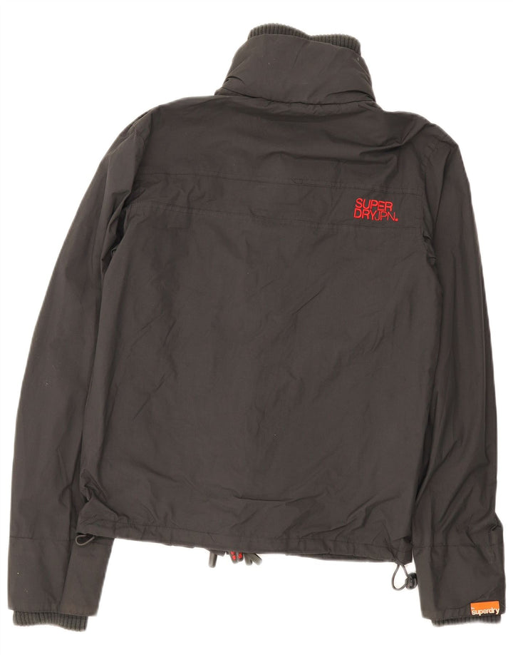 Superdry Mens Graphic Windbreaker Jacket UK 36 Small Grey Nylon