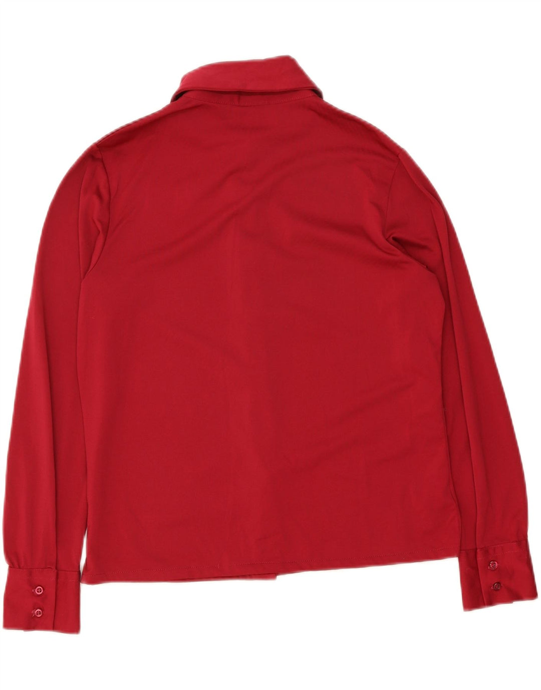 STEFANEL Womens Shirt UK 14 Large Red Polyester
