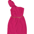 WAREHOUSE Womens One Shoulder Dress UK 10 Small Pink Polyester Vintage Warehouse and Second-Hand Warehouse from Messina Hembry 