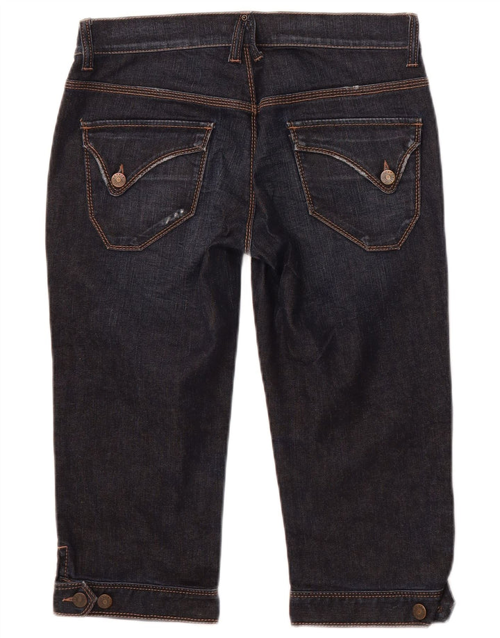 SISLEY Womens Capri Jeans IT 44 Medium W34 L18 Navy Blue