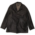 Vintage Mens Leather Jacket UK 44 2XL Black Leather